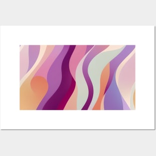 Colorful Sun's Magnetic Field  - Abstract Geometric Pattern Posters and Art